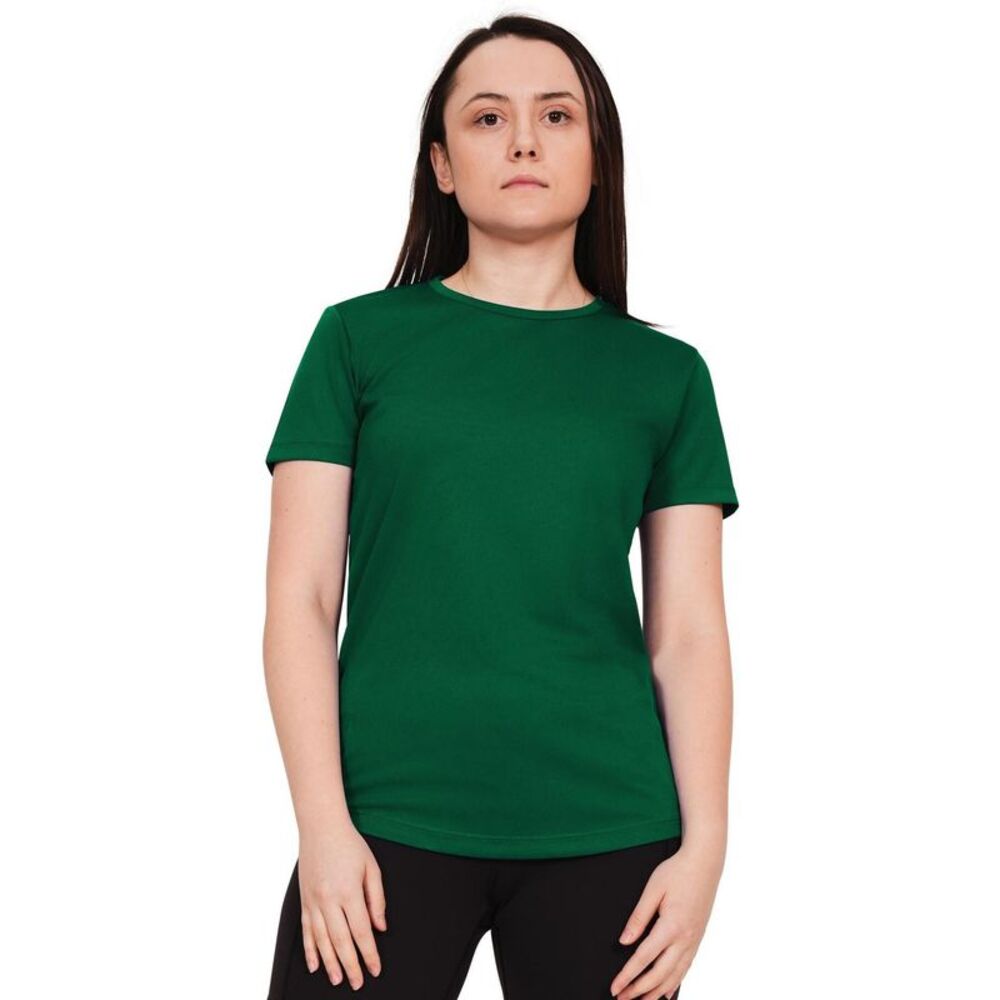 Casual Classics Womens/Ladies Original Tech T-Shirt / Forest Green